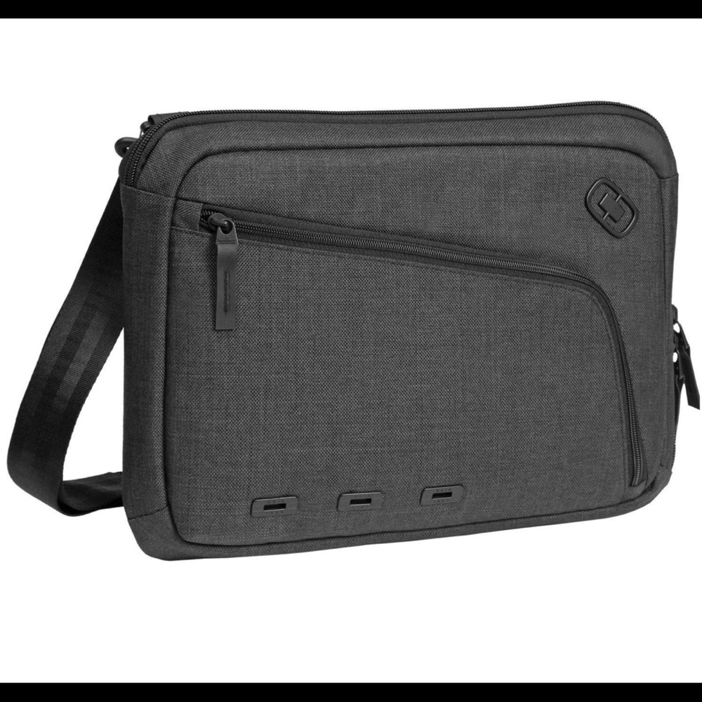 Ogio Newt 13" Slim Sleeve Messenger Black Laptop